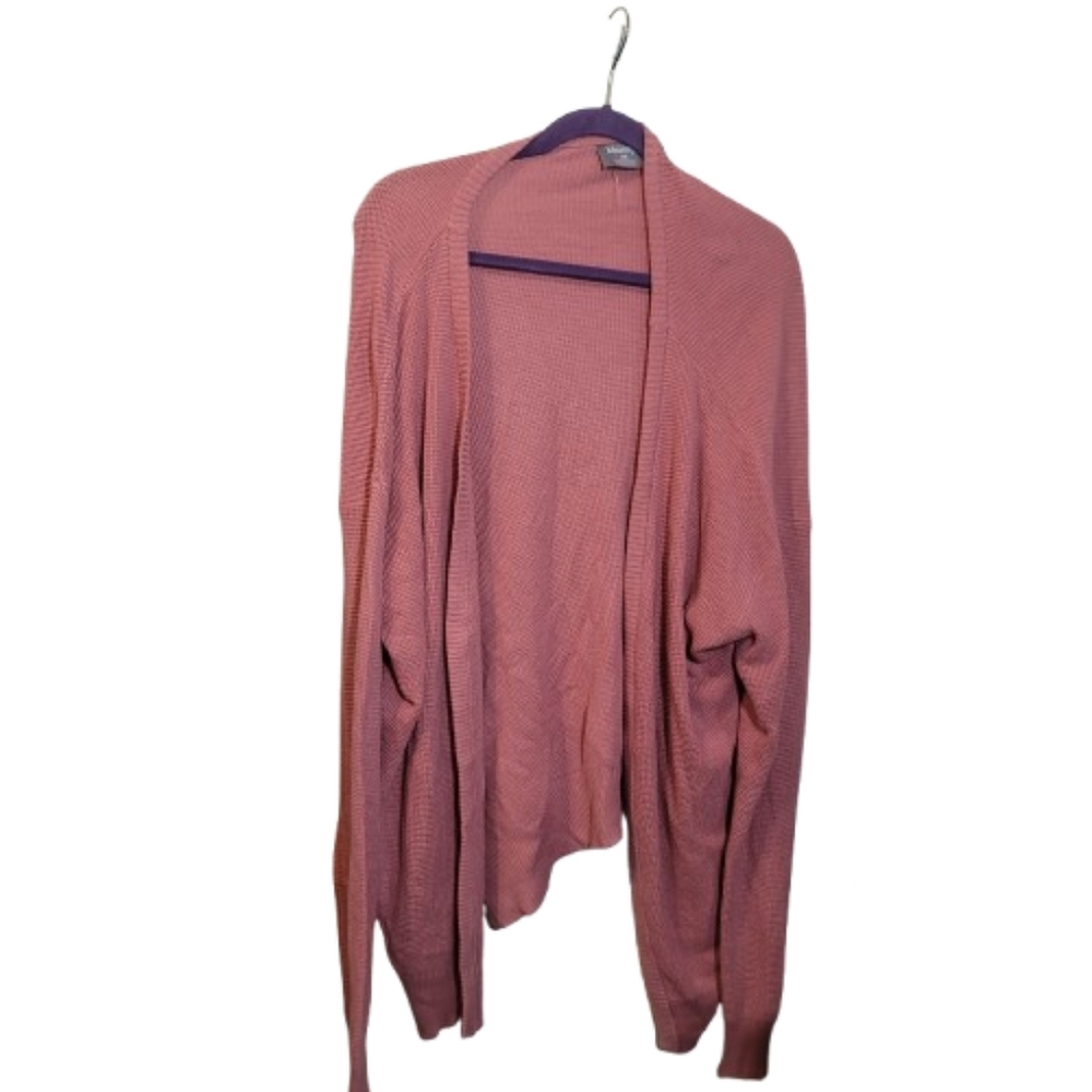 Masseys Lightweight Sweater Peach Pink Knit Cardigan Sweater Masseys 2X Plus